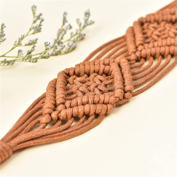 ILuvatar Women\'s Bohemian Style Rope Braid Waist Belt U33